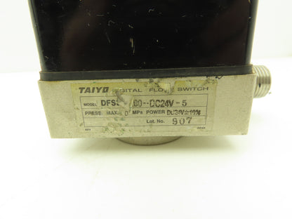 Taiyo DFS3-1200-DC24V-5 Digital Flow Switch 3/8" NPT 1MPa 24VDC