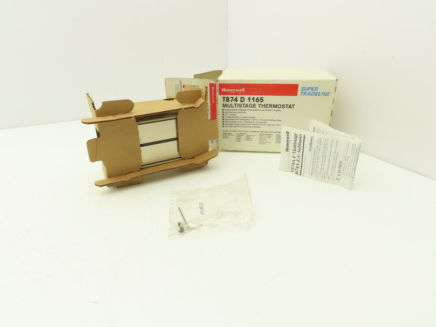 Honeywell T874D1165 Multistage Thermostat 24V 2 Stage Heating 2 Stage Cooling