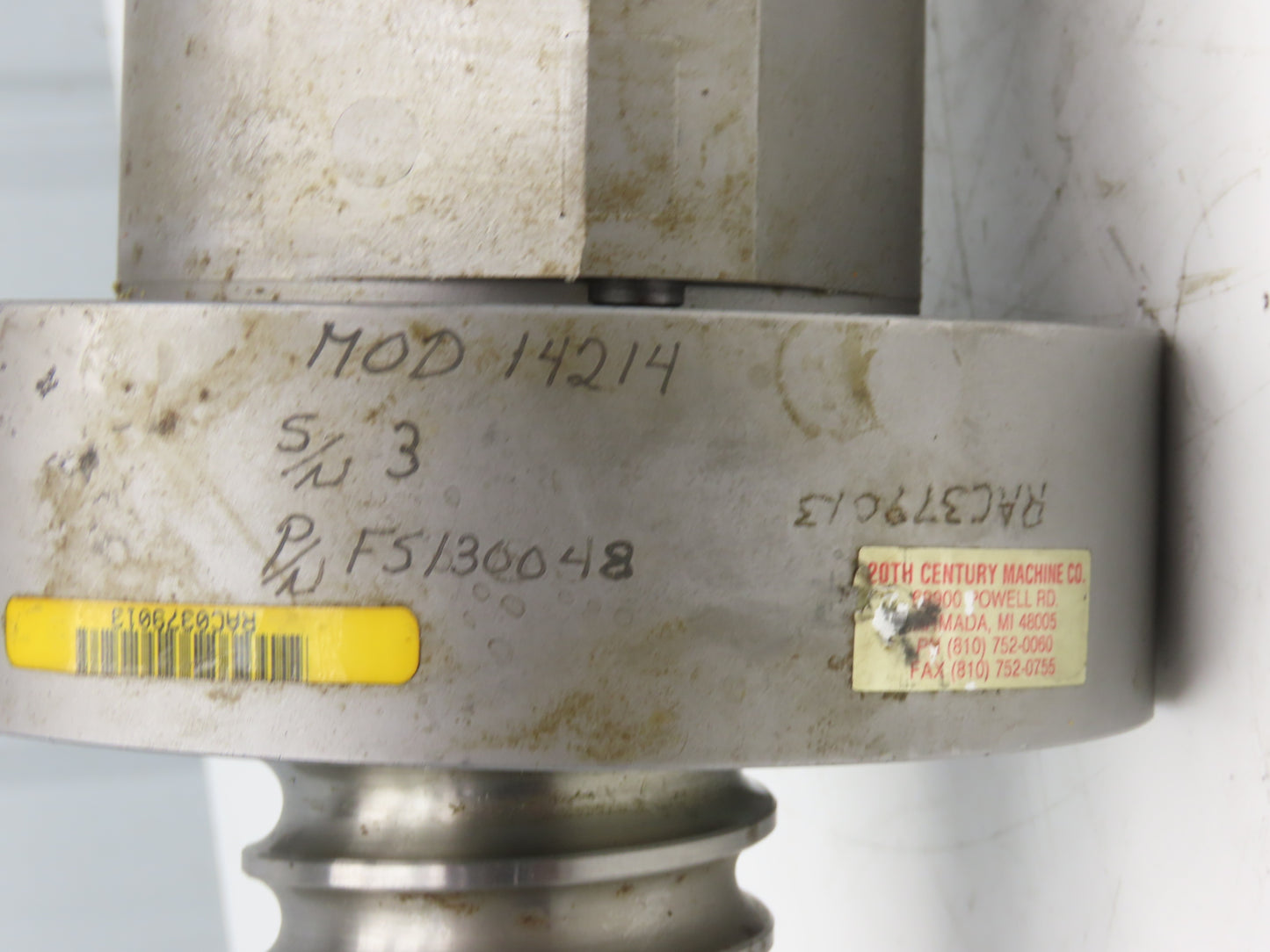 20th Century Machine Ball Screw & Nut Assy 2-1/4" Dia 1/2" Pitch 33.5" OAL