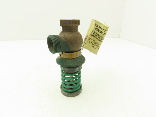 Johnson Controls V-3752-6007 1/2" Steam Union Angle Valve 3-6 PSI