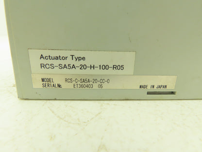 IAI Robo Cylinder RCS-C-SA5A-20-CC-0 AC Servo Drive Control Module 100V 1Ph