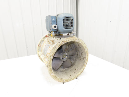 Fulta Electric DBRO3M236 Tube Axial Blower Duct Fan 14" 1000 CFM 220V 3PH