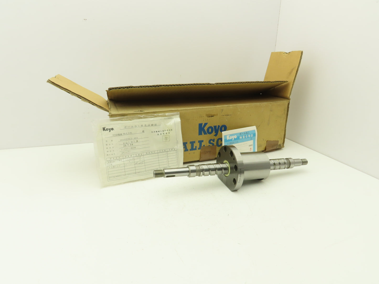 Koyo 2816TF3C3-413 Ball Screw & Nut Assy 28mm Dia 16mm Pitch 413mm OAL