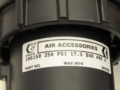 Graco 217073 Air Filter Regulator Lubricator Assy 3/4"NPT 106150, 207755, 214849