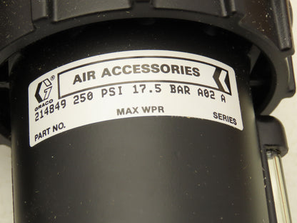 Graco 217073 Air Filter Regulator Lubricator Assy 3/4"NPT 106150, 207755, 214849