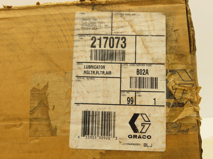 Graco 217073 Air Filter Regulator Lubricator Assy 3/4"NPT 106150, 207755, 214849