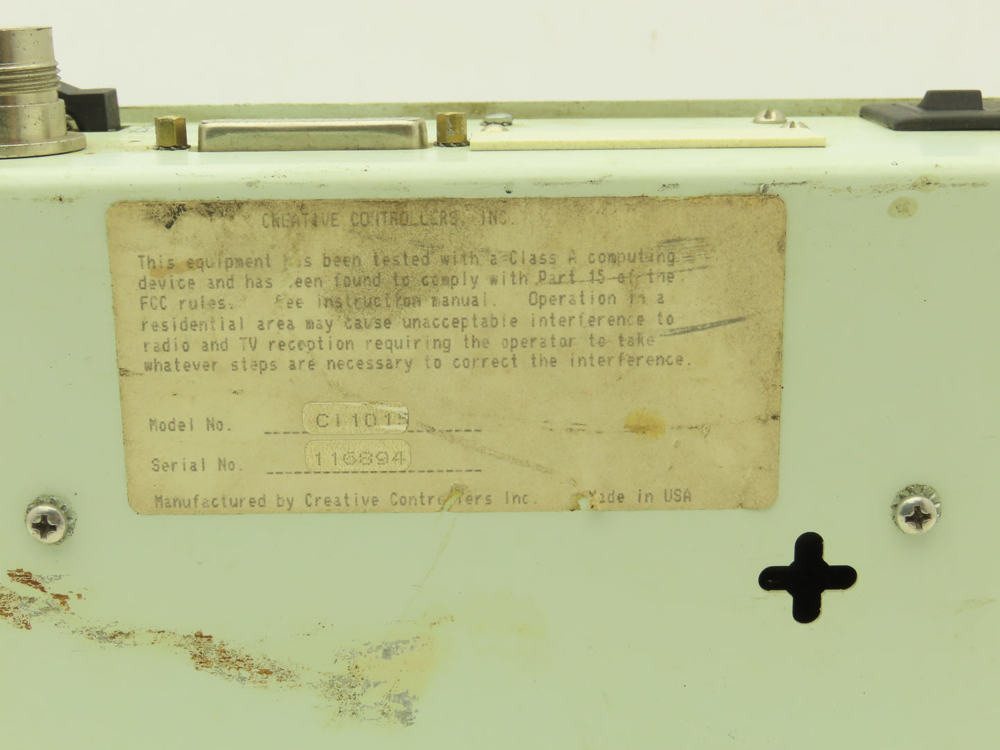 Creative Controllers Inc 5200 Series Controller Box 115V CI 1015