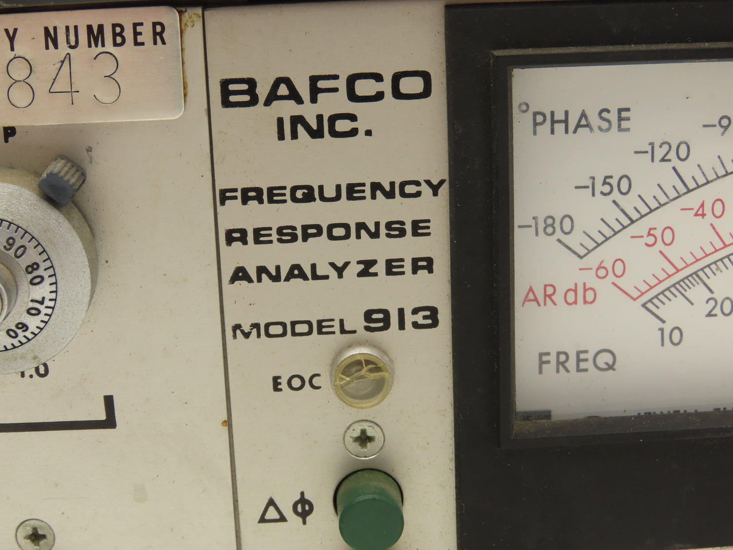 Bafco 913 Frequency Response Analyzer Vintage Analog