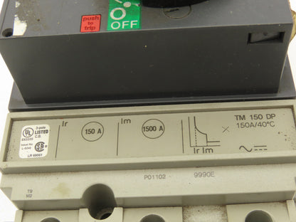 Schneider Electric TM150DP Circuit Breaker 150A 3-Pole 480V 3PH Rotary Knob