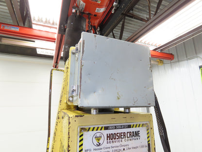 Hoosier Crane Frame Chassis Rotator RV Trailer Hydraulic 230/480V 3Ph 2000lbs