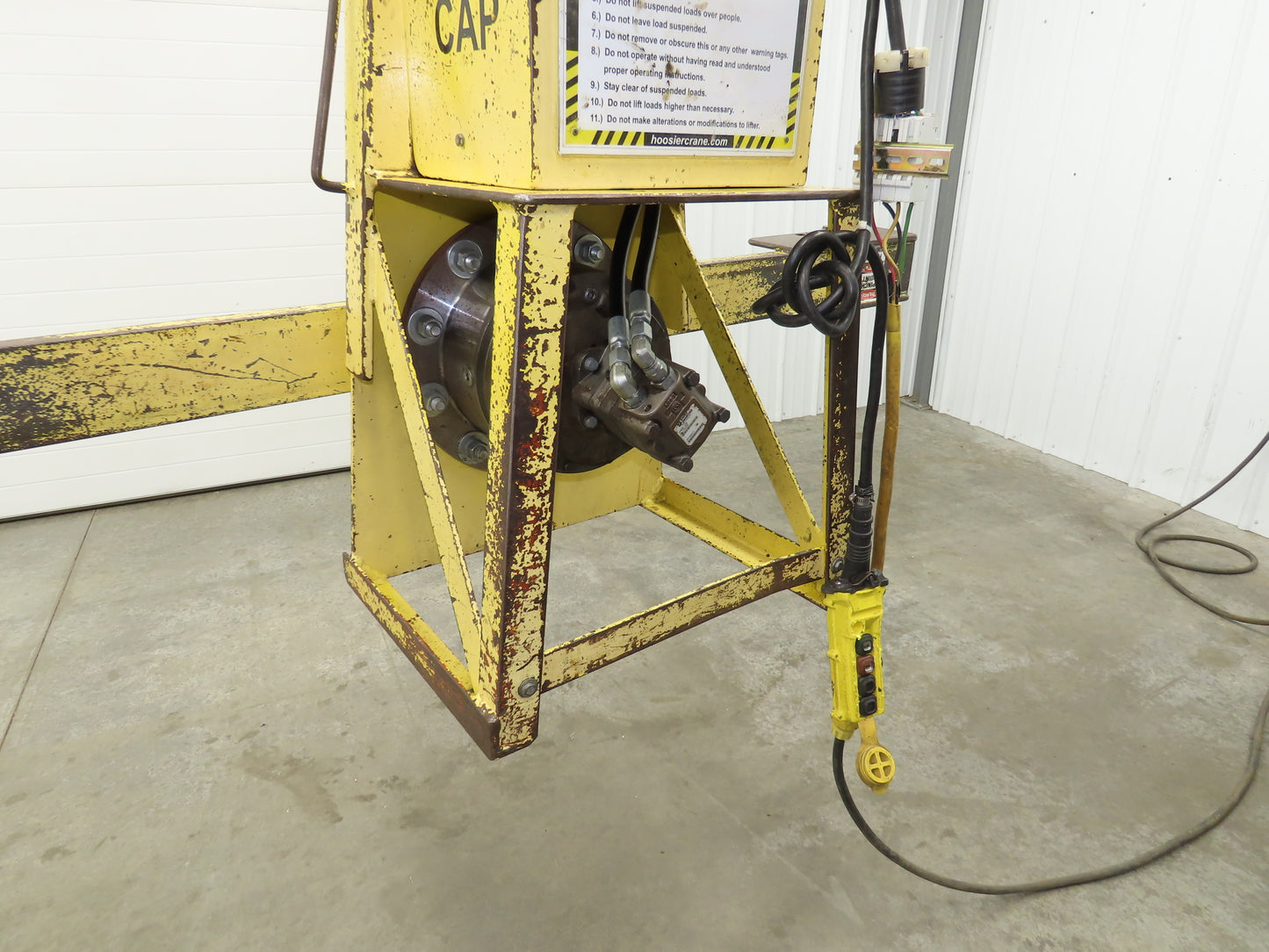 Hoosier Crane Frame Chassis Rotator RV Trailer Hydraulic 230/480V 3Ph 2000lbs