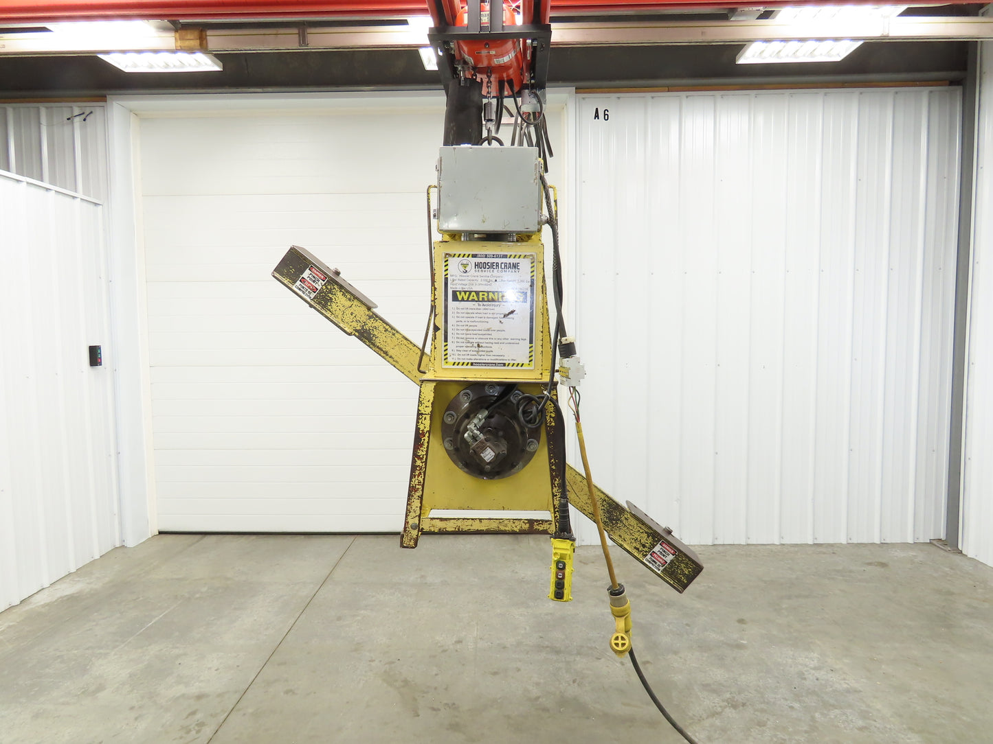 Hoosier Crane Frame Chassis Rotator RV Trailer Hydraulic 230/480V 3Ph 2000lbs