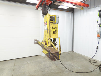 Hoosier Crane Frame Chassis Rotator RV Trailer Hydraulic 230/480V 3Ph 2000lbs