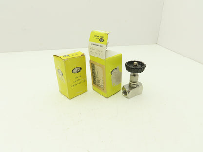 Hoke 2112 F6Y Hydraulic Needle Valve Bar Stock Screwed Bonnet 316 SS Lot of 2