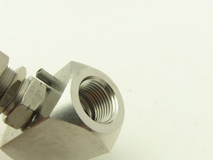 Hoke 2112 F6Y Hydraulic Needle Valve Bar Stock Screwed Bonnet 316 SS Lot of 2