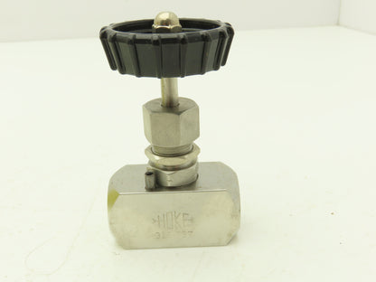 Hoke 2112 F6Y Hydraulic Needle Valve Bar Stock Screwed Bonnet 316 SS Lot of 2