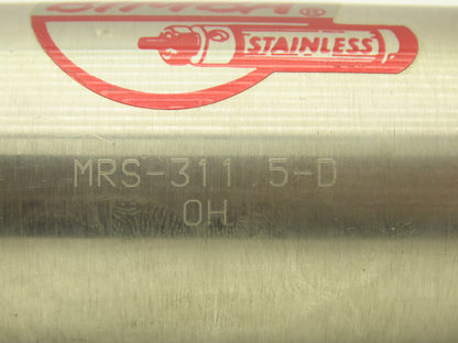 Bimba MRS-311 5-D Pneumatic Air Cylinder 2" Bore 1" Stroke Double Acting