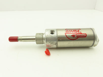 Bimba MRS-311 5-D Pneumatic Air Cylinder 2" Bore 1" Stroke Double Acting