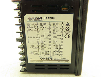 Omron E5AN-HAA2HB Digital Temperature Controller 100-240VAC 50/60Hz 12VA