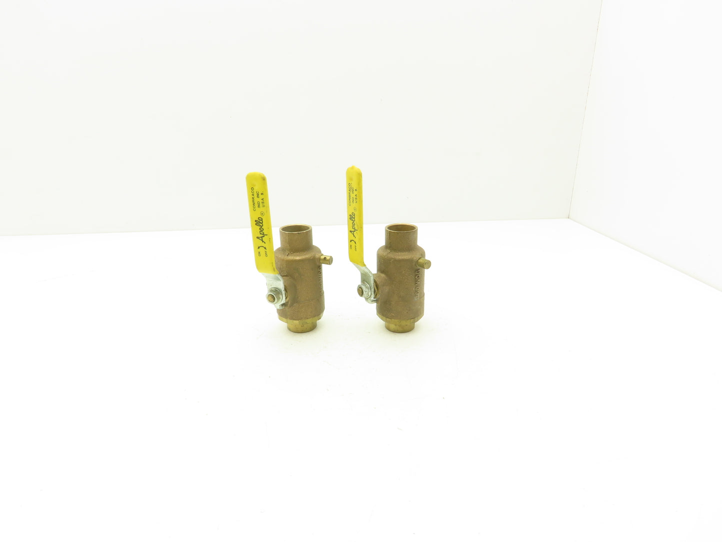 Apollo 1" Bronze Sweat Ball Valve with Drain Port 400 WOG  Lot of 2