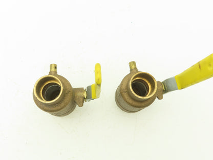 Apollo 1" Bronze Sweat Ball Valve with Drain Port 400 WOG  Lot of 2