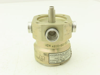 Ronson Boeing 7-U-7074-1 Hydraulic Valve 4-Way Selector SAE Military Surplus
