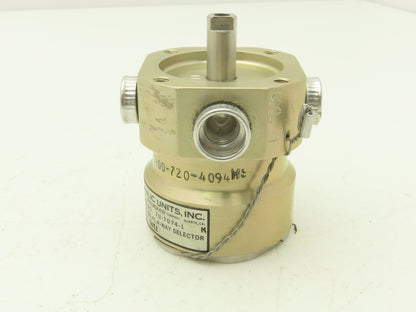 Ronson Boeing 7-U-7074-1 Hydraulic Valve 4-Way Selector SAE Military Surplus