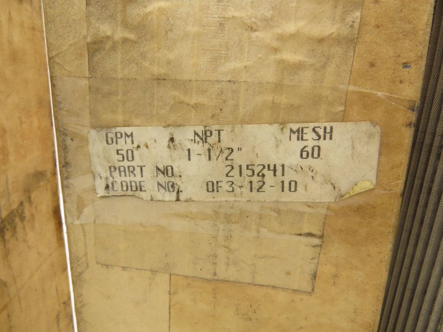 Vickers 0F3-12-10  215241 Hydraulic Strainer Filter 60 Mesh 1.5"NPT  LOT OF 3