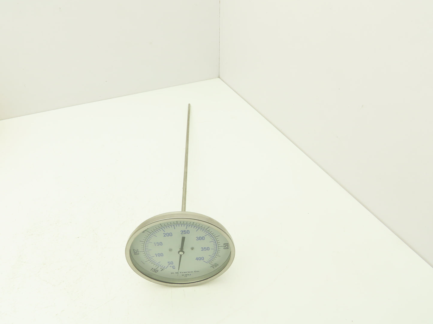 Trerice Boiler Temp Thermometer Gauge 5"Dial 18"Stem 150-750°F Bi-Metal 1/2"NPT