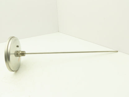 Trerice Boiler Temp Thermometer Gauge 5"Dial 18"Stem 150-750°F Bi-Metal 1/2"NPT