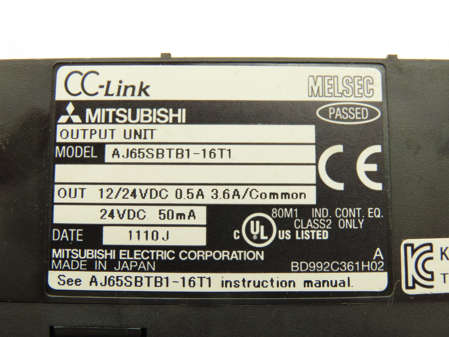 Mitsubishi AJ65SBTB1-16T1 Remote Digital Output 16 Point 24VDC MELSEC-A Lot of 6