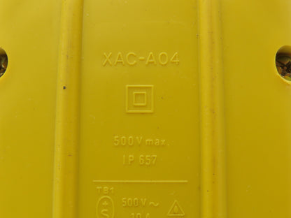 Telemecanique XAC-A04  4-Station Pushbutton Control Pendant Enclosure Empty 500V