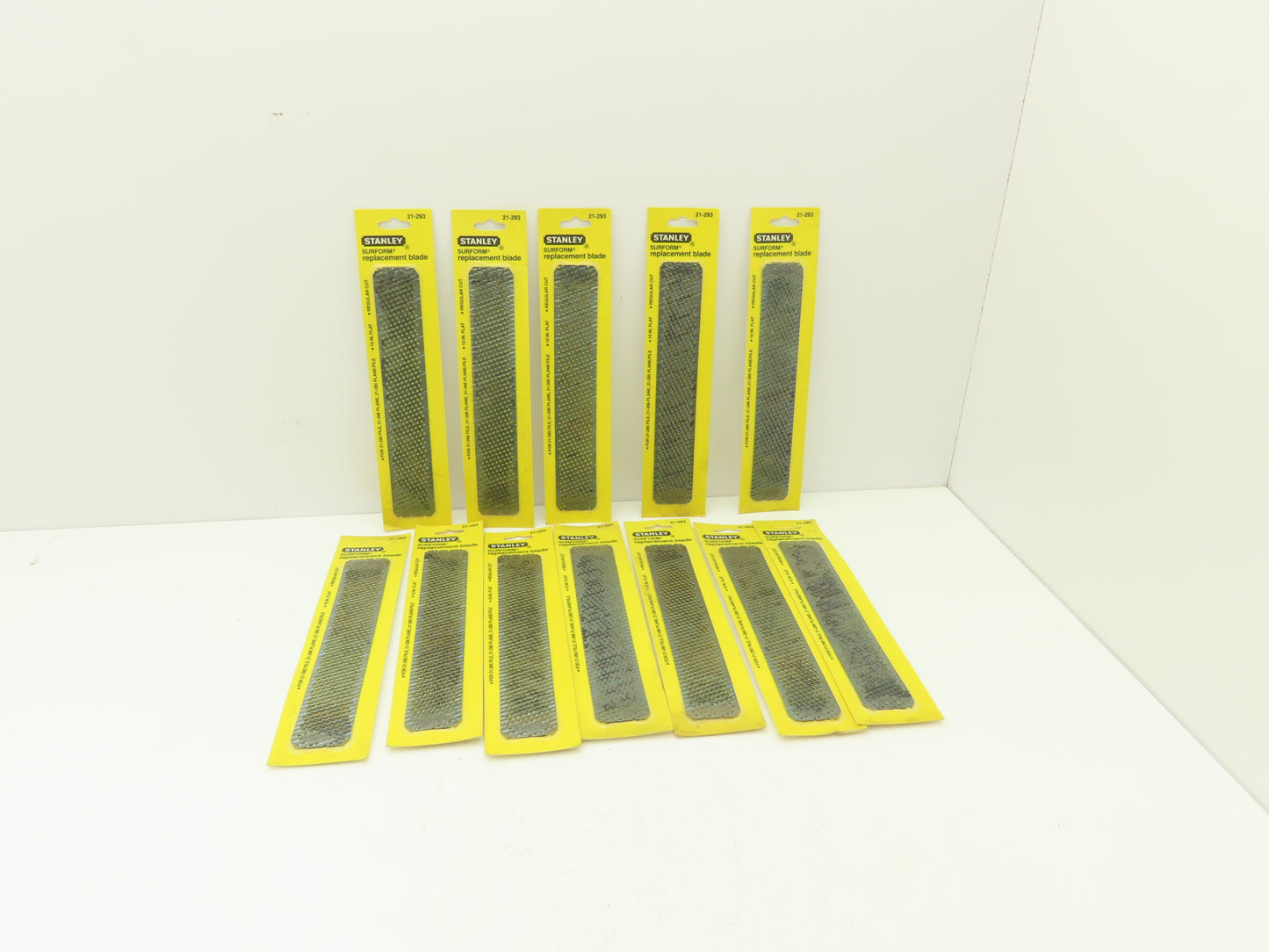 Stanley 21-293 Surform Standard Cut 10" Replacement Flat Blade Lot of 12