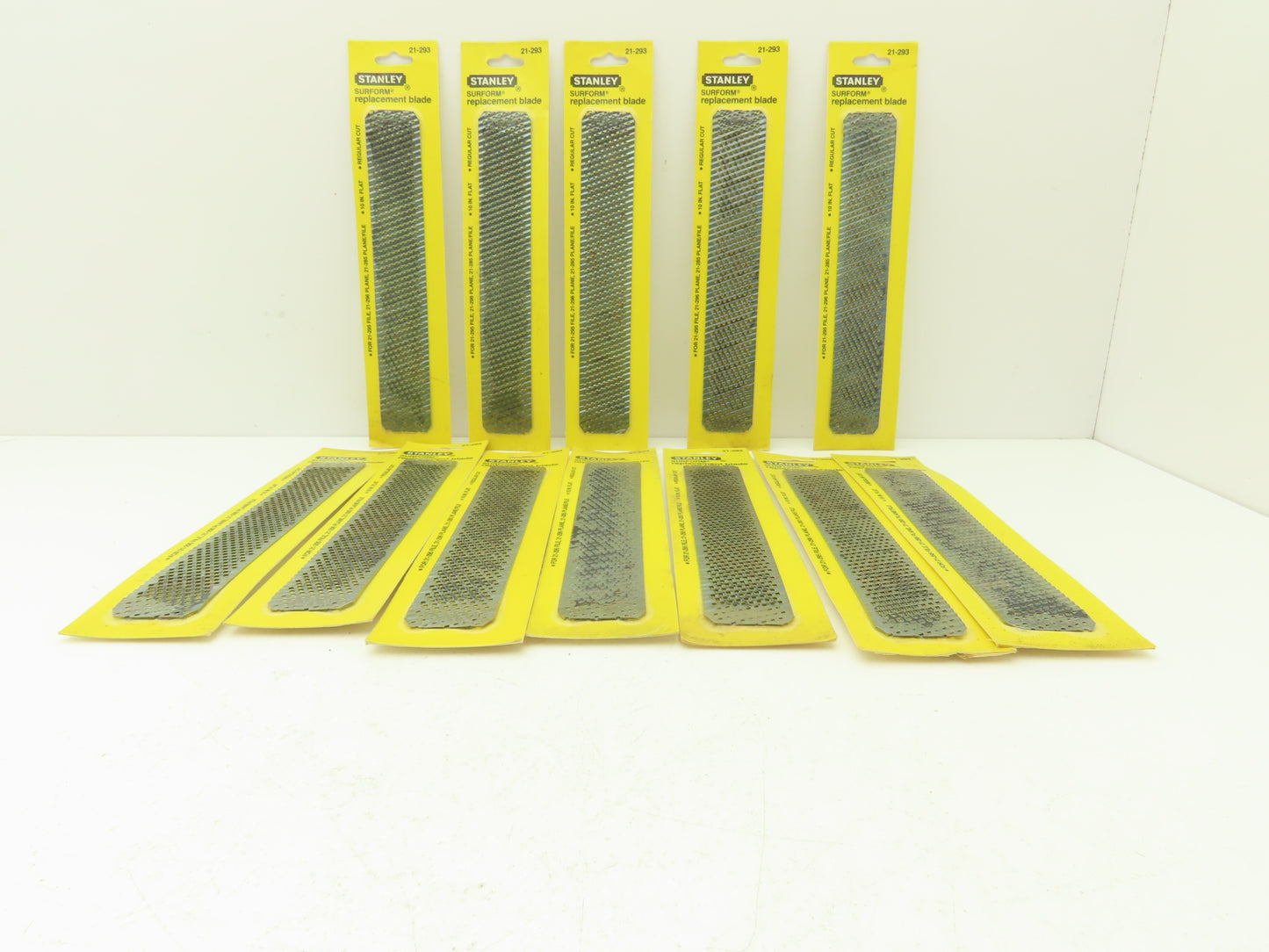 Stanley 21-293 Surform Standard Cut 10" Replacement Flat Blade Lot of 12