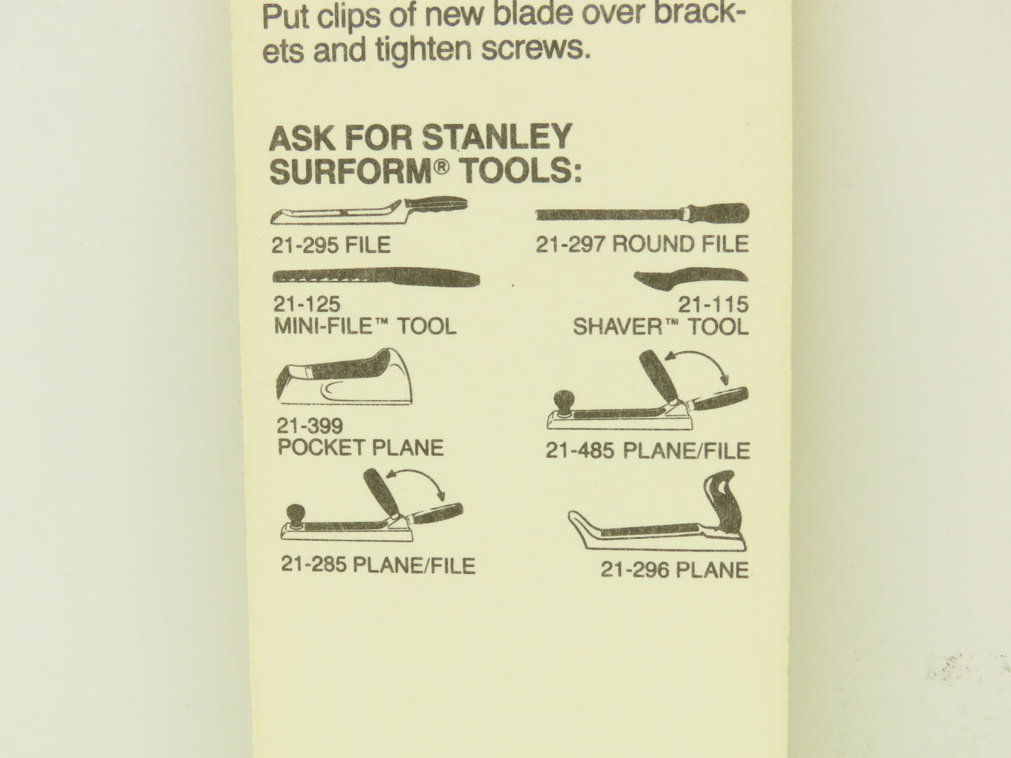 Stanley 21-293 Surform Standard Cut 10" Replacement Flat Blade Lot of 12