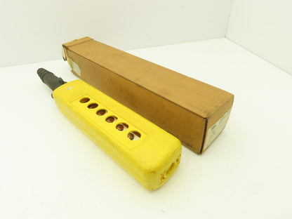 Telemecanique XAC-A06  6-Station Pushbutton Control Pendant Enclosure Empty 500V