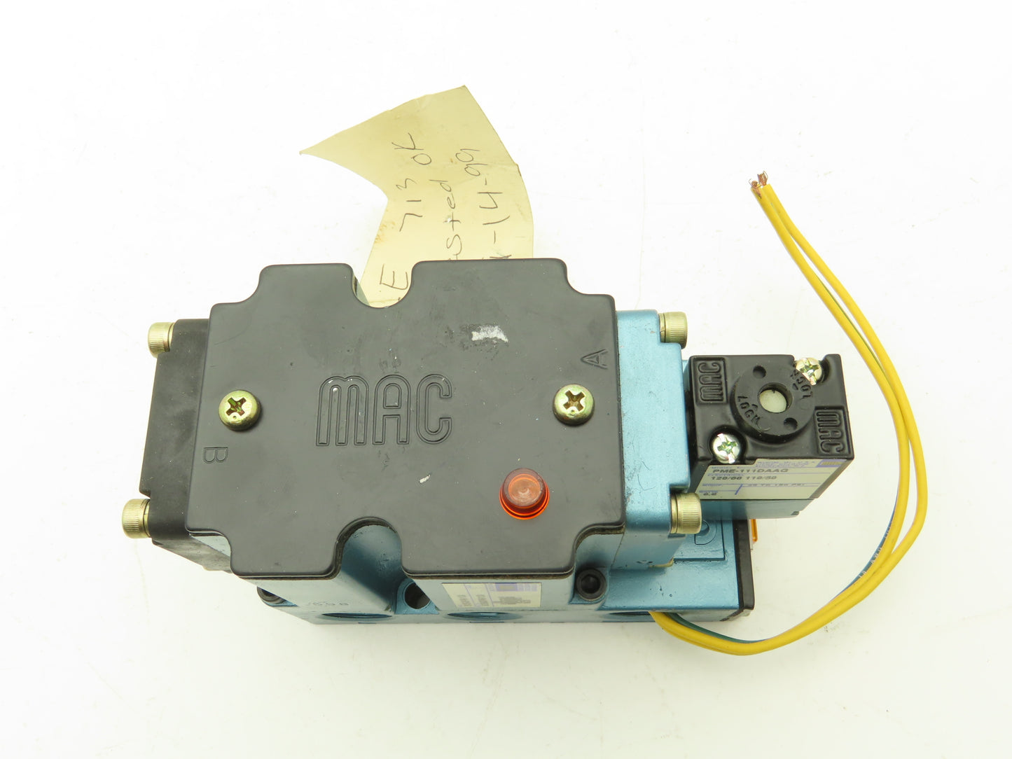 MAC 6513B-222-PM-111DA Pneumatic Solenoid Valve 4 Way Light 120VAC 50/60Hz