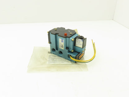 MAC 6513B-222-PM-111DA Pneumatic Solenoid Valve 4 Way Light 120VAC 50/60Hz