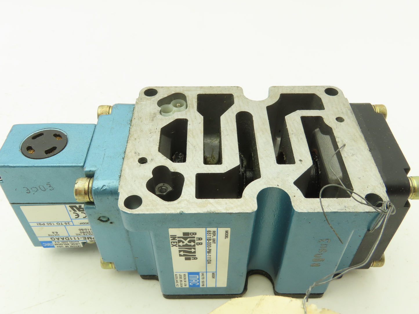 MAC 6511B-000-PM-111DA Pneumatic Solenoid Valve Single Acting 120VAC 50/60Hz