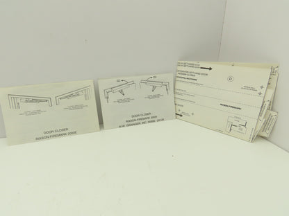 Rixson Firemark 3X958A Aluminum Concealed Door Closer Kit Gray