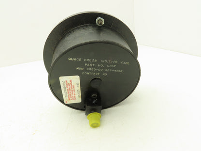 Helicoid 430L HD57 4.5" Dial Pressure Gauge 0-6000 PSI 1/4"NPT Panel Mount