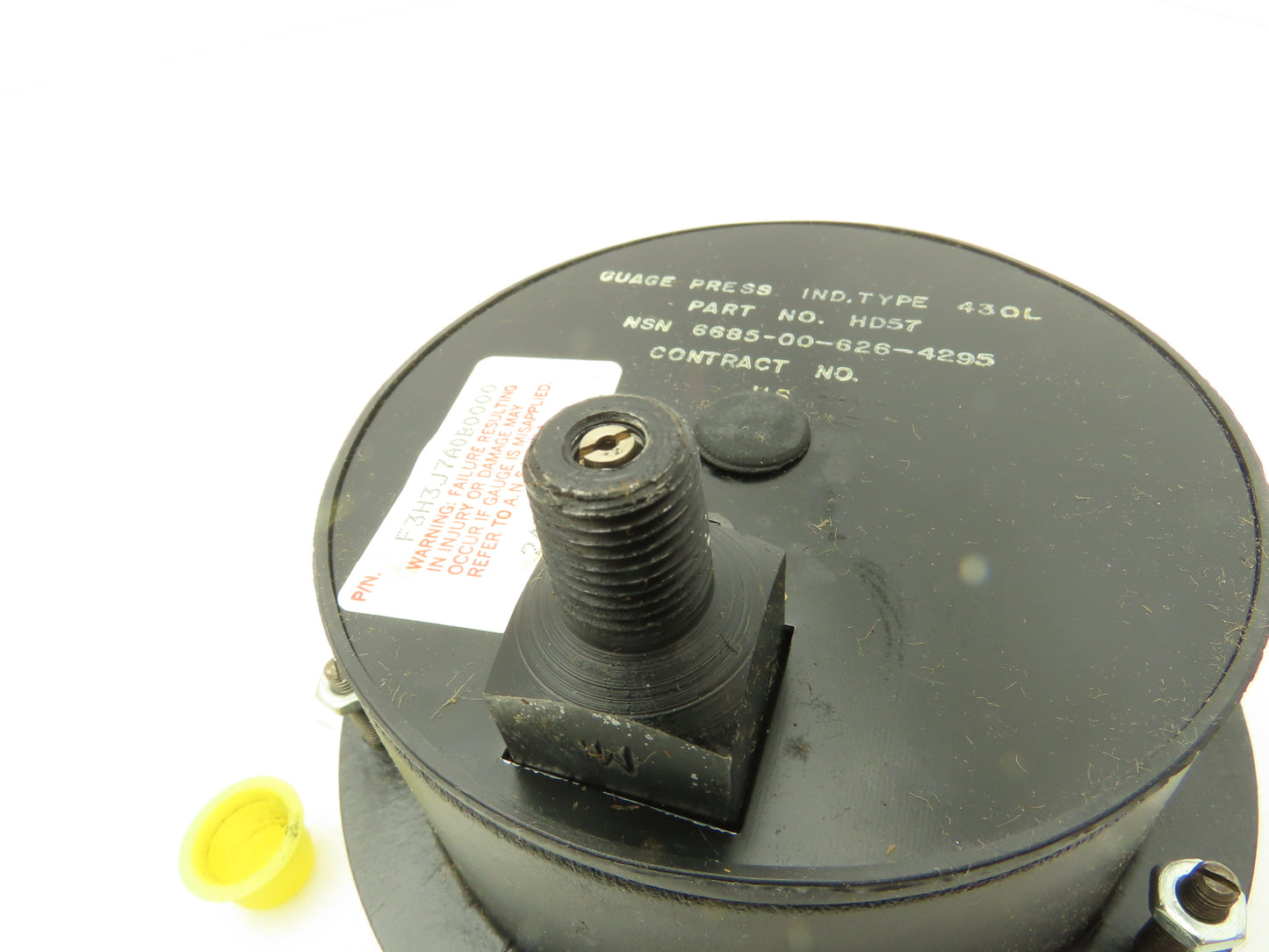 Helicoid 430L HD57 4.5" Dial Pressure Gauge 0-6000 PSI 1/4"NPT Panel Mount