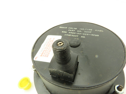 Helicoid 430L HD57 4.5" Dial Pressure Gauge 0-6000 PSI 1/4"NPT Panel Mount