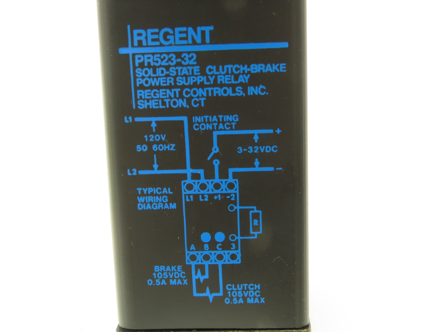 Regent PR523-32 Clutch-Brake Power Supply Relay Solid State120V 50/60Hz 3-32VDC