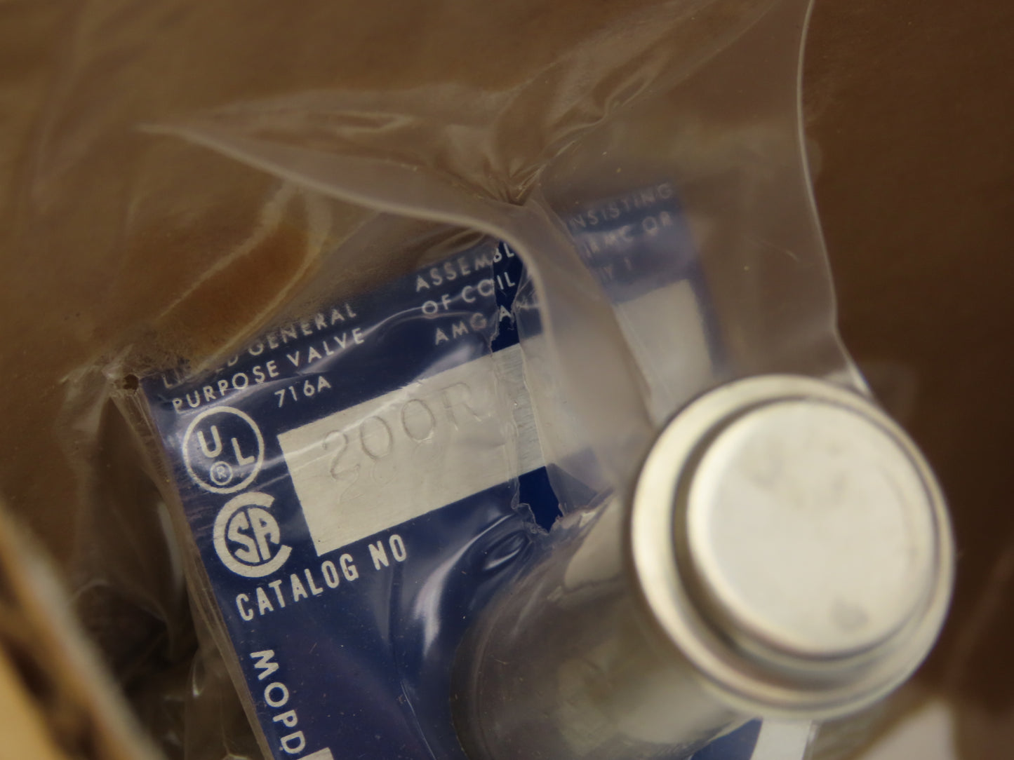 Alco 200RA 6S4-T Refrigerant Solenoid Valve W 24VDC Coil R-12 R-22 R-502