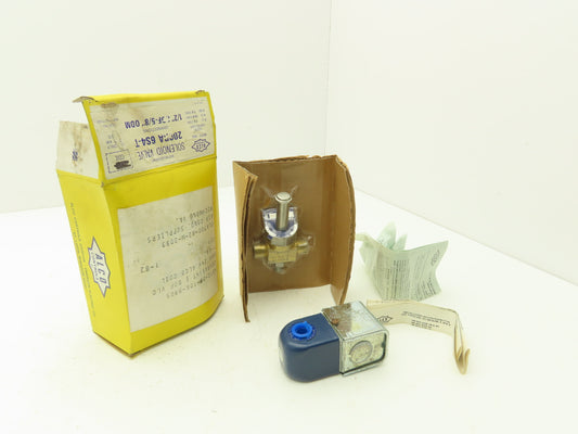 Alco 200RA 6S4-T Refrigerant Solenoid Valve W 24VDC Coil R-12 R-22 R-502