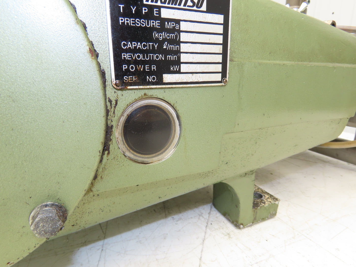 Arimitsu C-25200SW3E Stainless Triplex Plunger Pump 45.7L/min 2842psi 18.4kw