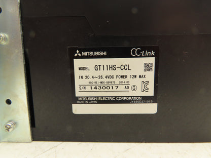 Mitsubishi Electric GT11HS-CCL Communications Unit CC-Link 20.4-26.4VDC 12W Max