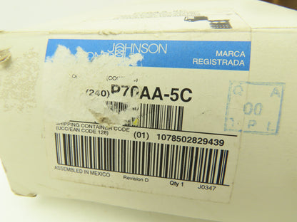 Johnson Controls P70AA-5C Open Low Pressure Control 20" HG 100 PSI 1/4" NPT