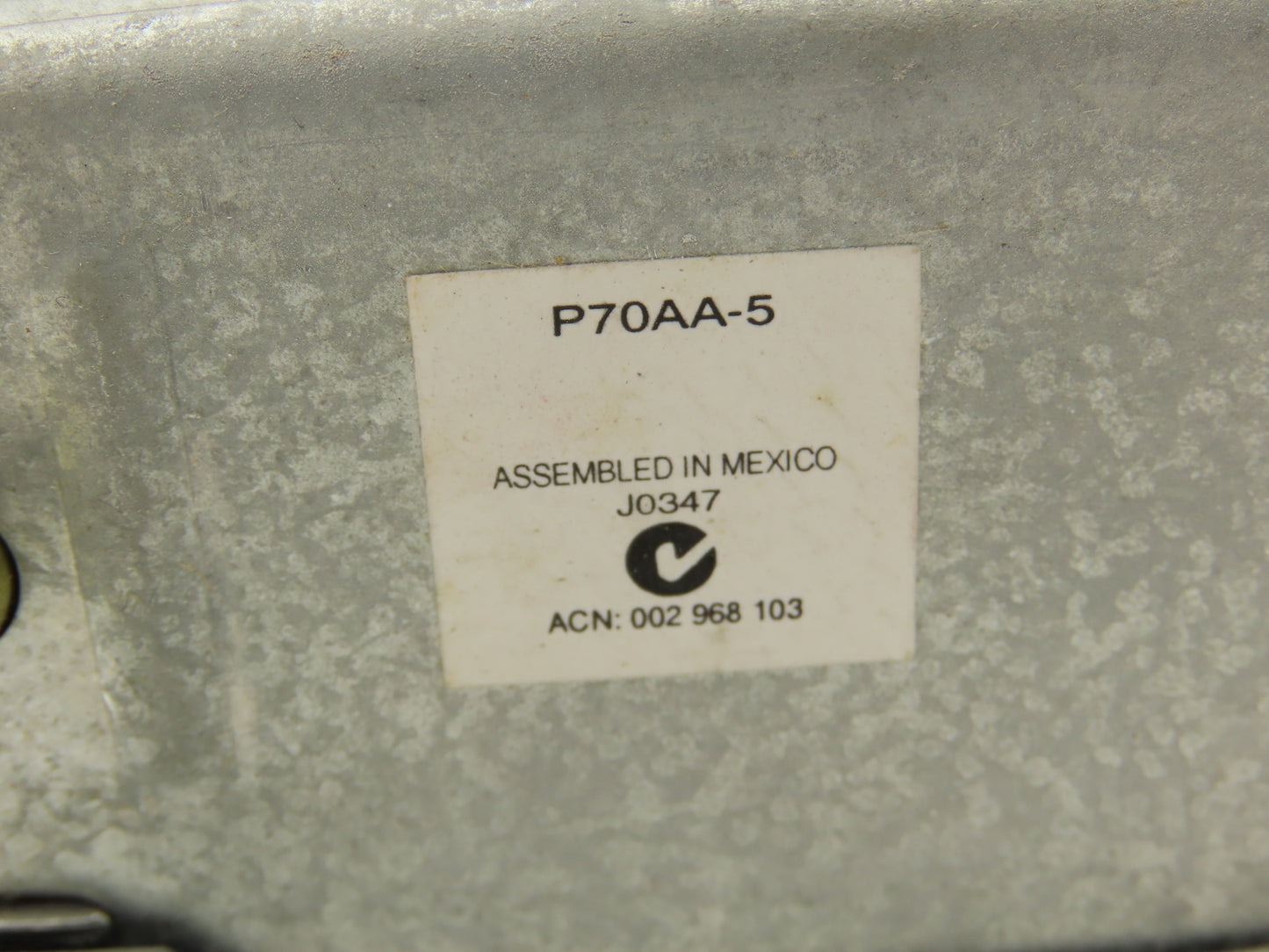 Johnson Controls P70AA-5C Open Low Pressure Control 20" HG 100 PSI 1/4" NPT